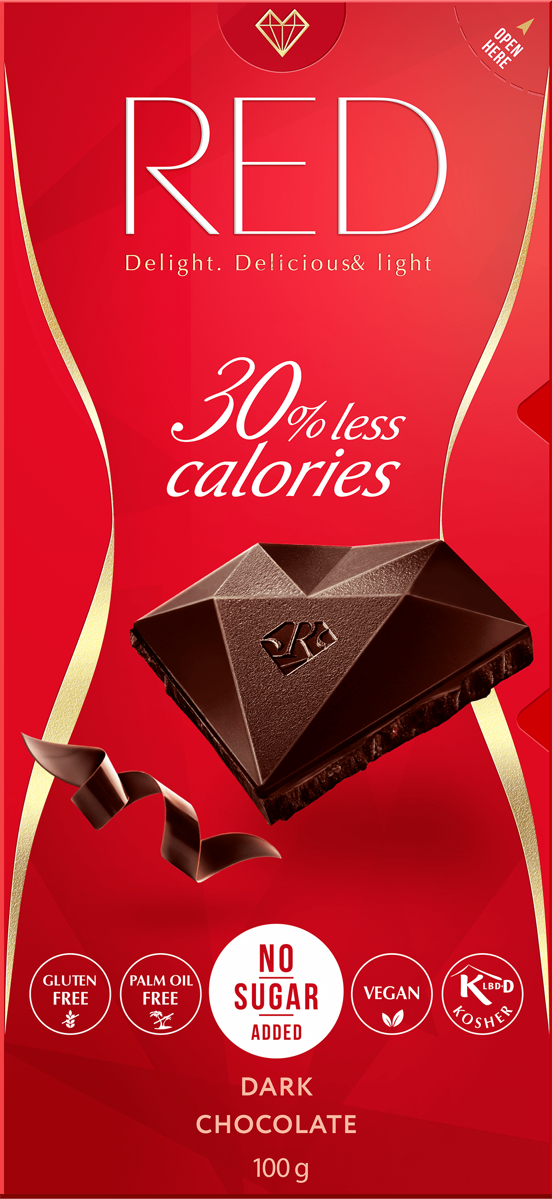 Chocolette RED No Sugar Added